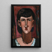 Portrait af Edie Rickey - Max Beckmann — indrammet kunstværk på væggen