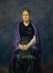 Portrait af Mink med lilla sjal - Max Beckmann — visning af kunstværket