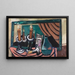 naturtro med stearinlys, der er væltet - Max Beckmann — indrammet kunstværk på væggen