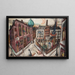 La Synagoge i Frankfurt am Main - Max Beckmann — indrammet kunstværk på væggen