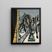 Zoo-maleri om vinteren - Max Beckmann — indrammet kunstværk på væggen