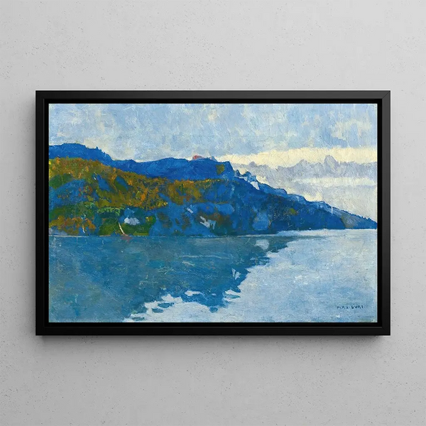 Lac de Brienz - Max Buri — indrammet kunstværk på væggen