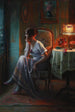 "Young Woman in Lamplight" af Max Carlier — visning af kunstværket