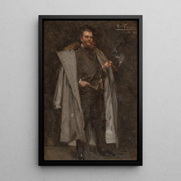Max Johann Bernhard Koner - Portrait of a gentleman in furtrimmed coat.webp