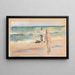 Baignade sur la plage - Max Liebermann — indrammet kunstværk på væggen