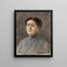 Portrait af skuespillerinden Else Lehmann - Max Liebermann — indrammet kunstværk på væggen