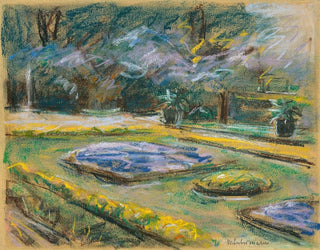 Max Liebermann - Die Blumenterrasse im Wannseegarten nach Nordosten.webp