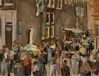Max Liebermann - Judengasse in Amsterdam Uilenburgersteeg Ecke Jodenbreestraat.webp