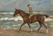 Cavalier sur la plage vers la gauche - Max Liebermann — visning af kunstværket