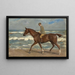 Cavalier sur la plage vers la gauche - Max Liebermann — indrammet kunstværk på væggen