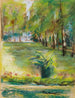 Kunstnerens have ved Wannsee af Max Liebermann — terrasse, birkeallé og sø