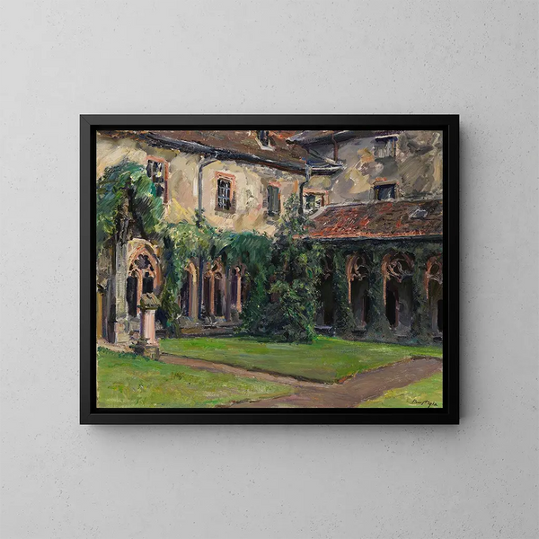 Cloître de l'abbaye des Augustins à Landau II - Max Slevogt — indrammet kunstværk på væggen