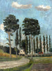 Allée i Dachau-området - Max Zettler — visning af kunstværket