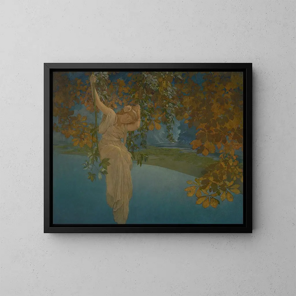 Rêveries - Maxfield Parrish — indrammet kunstværk på væggen