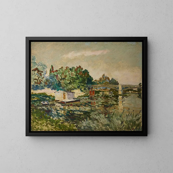 Bords de la Marne - Maxime Maufra — indrammet kunstværk på væggen