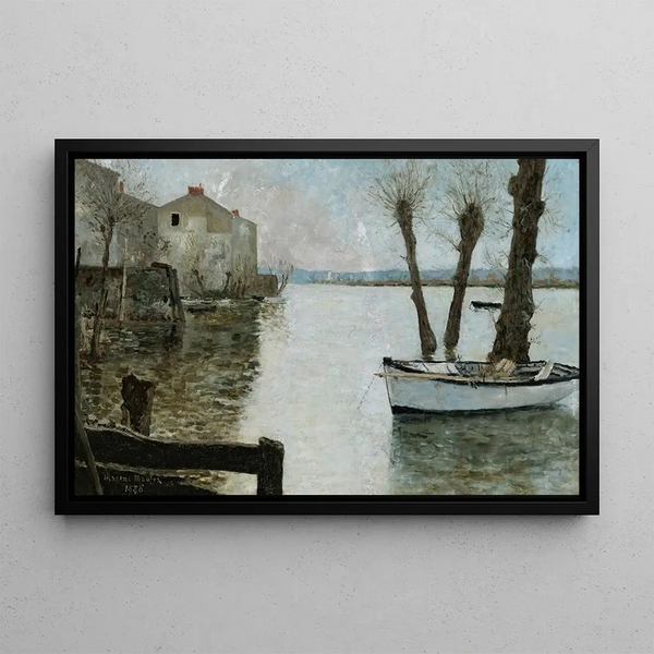 Flod - Maxime Maufra — indrammet kunstværk på væggen