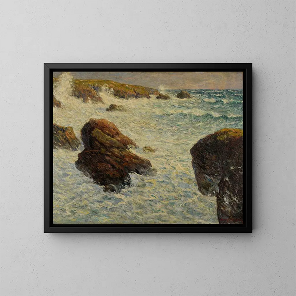 Quiberon-stormen, Morbihan - Maxime Maufra — indrammet kunstværk på væggen