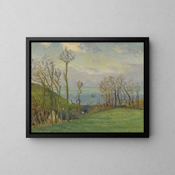 Le Vallon de Vaucottes-sur-Mer - Maxime Maufra — indrammet kunstværk på væggen