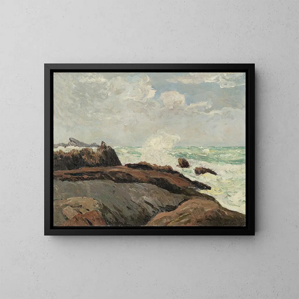det stærkere maleri i Saint-Gunol, Penmarch - Maxime Maufra — indrammet kunstværk på væggen