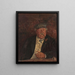 Portrait af oberst La Villette - Maxime Maufra — indrammet kunstværk på væggen