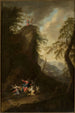 La Tentation du Christ et les anges présents - Maximilian Joseph Schinnagl — visning af kunstværket