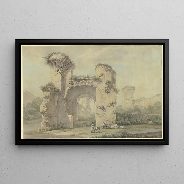 Maximilian von Verschaffelt - Rmische Ruinen mit Tonnengewlbe die Bder des Caracalla.webp