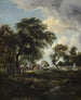 Une ferme au soleil - Meindert Hobbema — visning af kunstværket