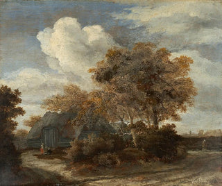 Meindert Hobbema - Hut along a Roadside.webp