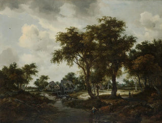 Le Moulin à eau, le paysage de Trevor - Meindert Hobbema — visning af kunstværket