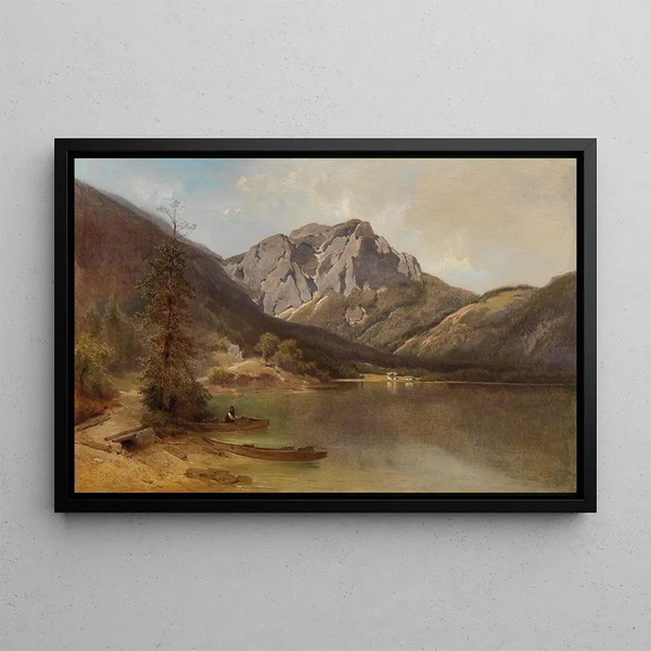 Melchior Fritsch - On the shore of Lake Langbathsee.webp