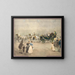 Leurs Altesses Impériales og Kongelige, ærkehertug François-Charles og ærkehertuginde Sophie med deres børn François-Joseph og Carl-Ludwig i en firehestvogn - Menci Clement Crnčić — indrammet kunstværk på væggen