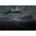 Reproduktion af maleriet Nordhavsmaleri under måneskin - Caspar David Friedrich