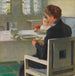 Mère et enfant à table lors du petit-déjeuner - Carl Moll — vist i et interiør