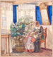 Mor og barn, der ser billeder, Anna og Hans Syberg - Fritz Syberg — visning af kunstværket