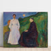 Reproduktion af maleriet Mor og datter - Edvard Munch