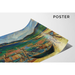 Merelaht paatidega - Konrad Mägi | Reproduction Tableau Décoration murale affiche copie