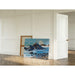 Reproduktion af maleriet af Mers agiterede på en klippefyldt kyst - Alfred Zoff