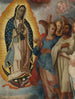 Jomfru Maria af Guadalupe med Juan Diego - Mexicansk skole — visning af kunstværket