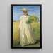 Anna Ancher revenant du champ - Michael Ancher — indrammet kunstværk på væggen