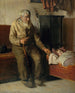 Kristian-maleri, blind, tager sig af et barn - Michael Ancher — visning af kunstværket