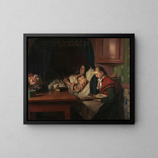 Michael Ancher - By Grandmothers sickbed.webp