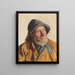 Portrait af en fisker - Michael Ancher — indrammet kunstværk på væggen