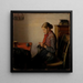 Skagen-pigen Maren Sofie strikkende - Michael Ancher — indrammet kunstværk på væggen