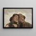 Studie af to fiskere - Michael Ancher — indrammet kunstværk på væggen