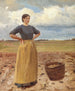 Unge Pige - Michael Ancher — visning af kunstværket