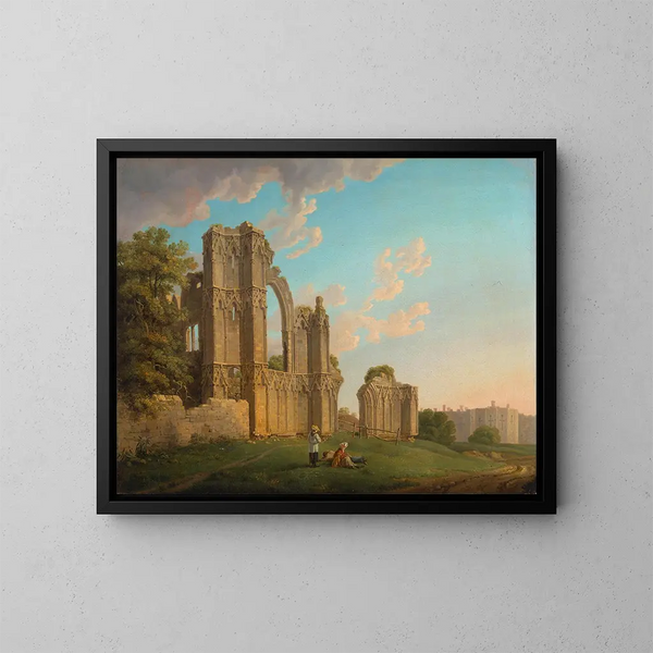 Abbey of Sainte-Marie de York - Michael Angelo Rooker — indrammet kunstværk på væggen