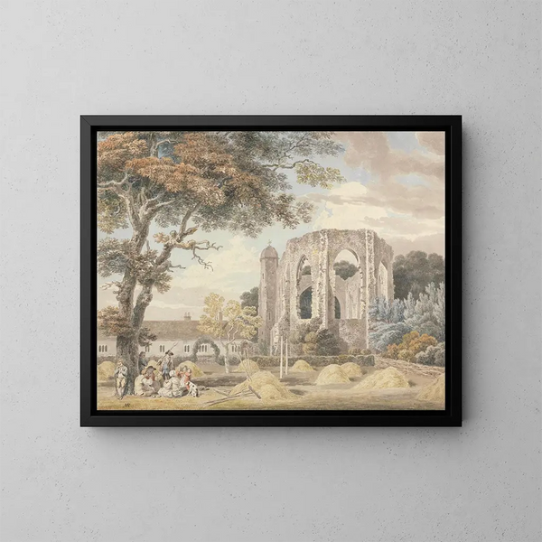 La chapelle du monastère des Franciscains de Winchester - Michael Angelo Rooker — indrammet kunstværk på væggen