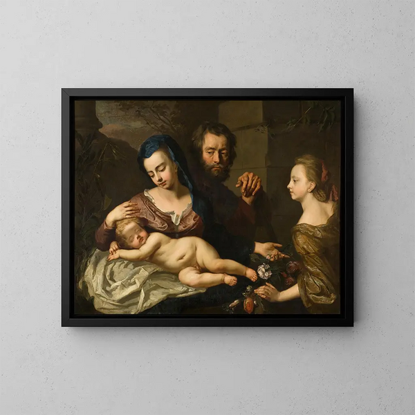 La Sainte Famille - Michael Dahl — indrammet kunstværk på væggen