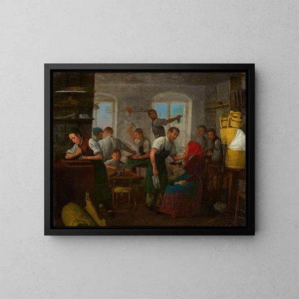 Atelier de cordonnier - Michael Neder — indrammet kunstværk på væggen