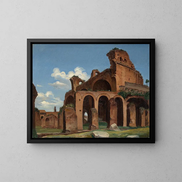 La basilique de Constantin à Rome - Michael Neher — indrammet kunstværk på væggen